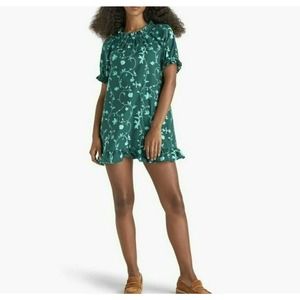 Hill house The Katherine Nap Dress green botanical Women's Dress Size S New